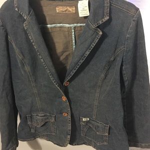 XL stretch denim jacket